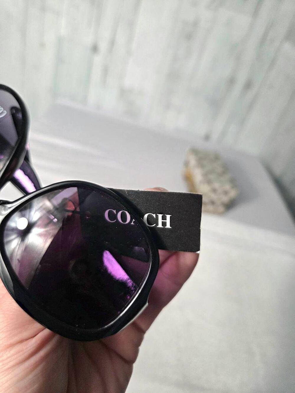 Coach Devyn S825 Signature Sunglasses New, Open, Damaged Box - Picture 9 of 12